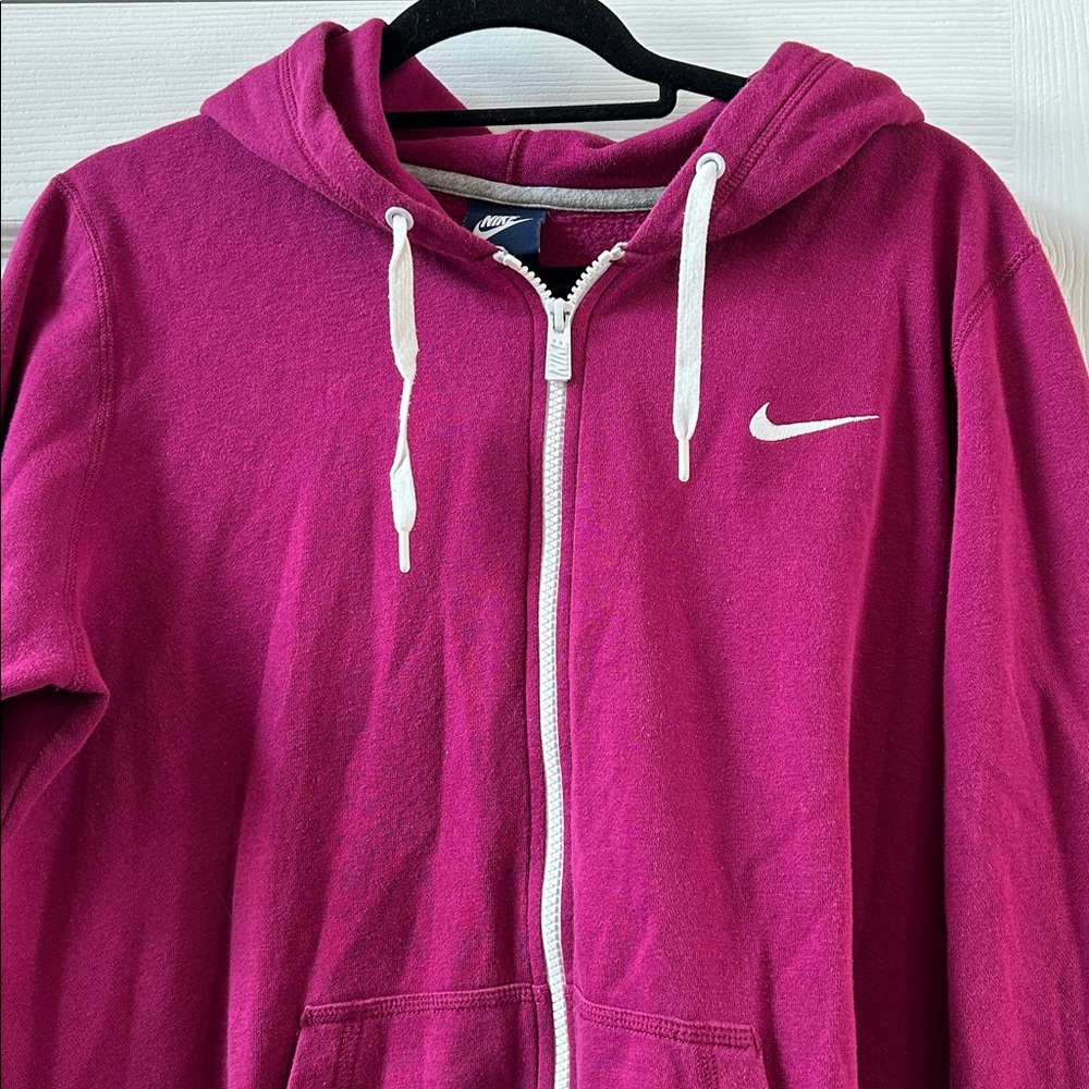 Nike Maroon Full-Zip Hoodie - Picture 5 of 5